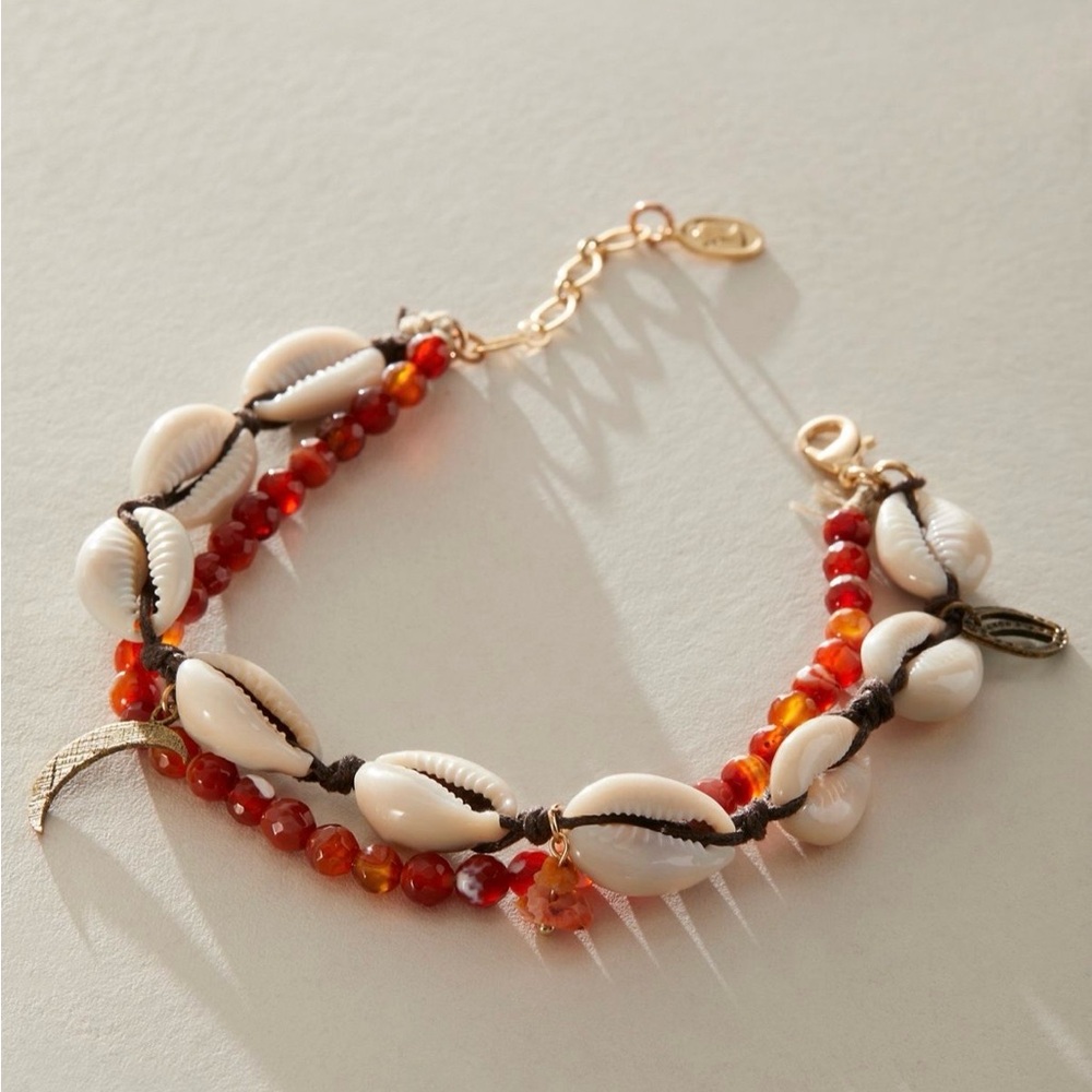 Ariana Ost Stella Shell Anklet- Free People